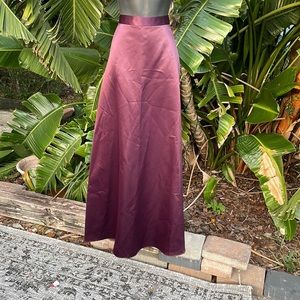 Bari J satin maxi skirt
